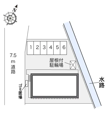 ★手数料０円★厚木市恩名３丁目　月極駐車場（LP）